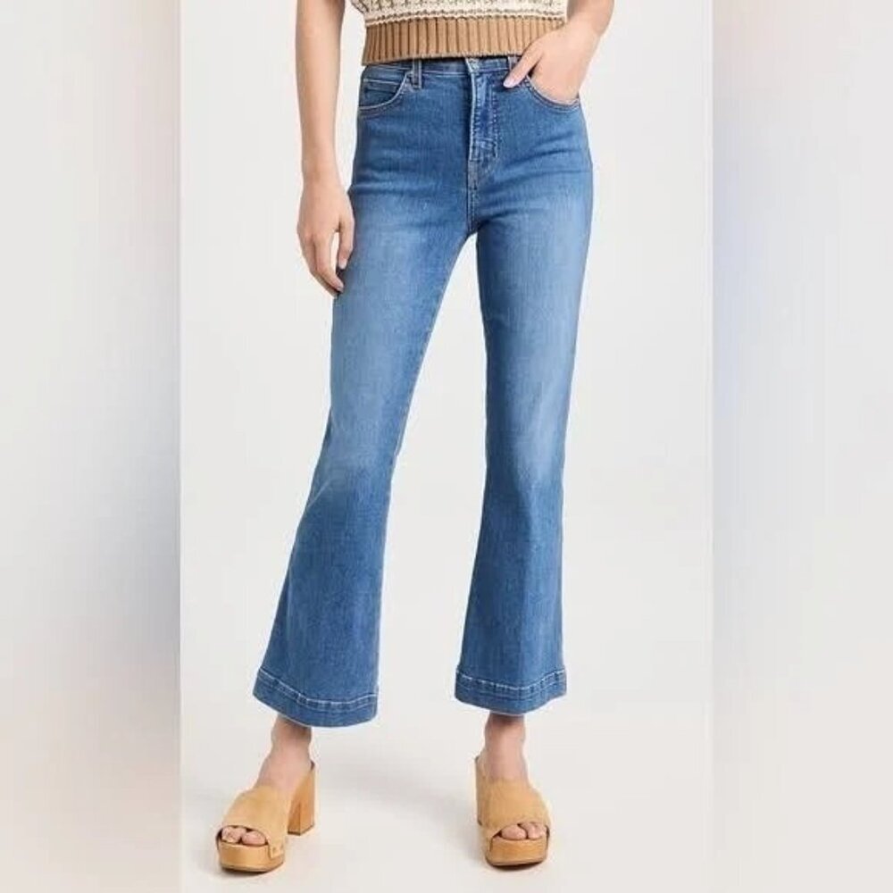 Veronica Beard Carson Ankle Flare High Rise Jeans Size 27